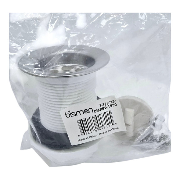 SINK WASTE PVC 1 1/2" X 3" BISMAN BMPBW1530