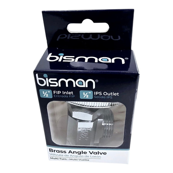 ANGLE VALVE 1/2" X 1/2" BISMAN BMAM3401