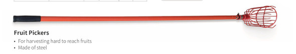 FRUIT PICKER COMPLETE WITH 3 METER EXTENTION HANDLE BROWN USA #BRFPB004
