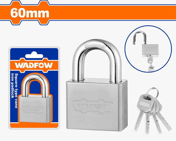 PADLOCK 60MM IRON WADFOW WPDS460 SHORT SHACKLE