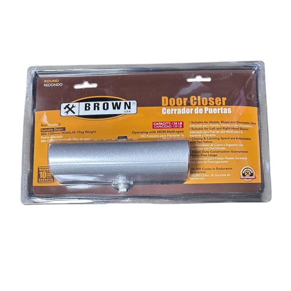 DOOR CLOSERS BROWN USA ROUND #BRDC002