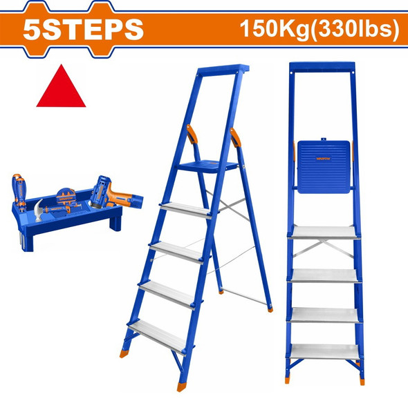 LADDER ALUMINUM 5 STEPS WADFOW WLD1H05
