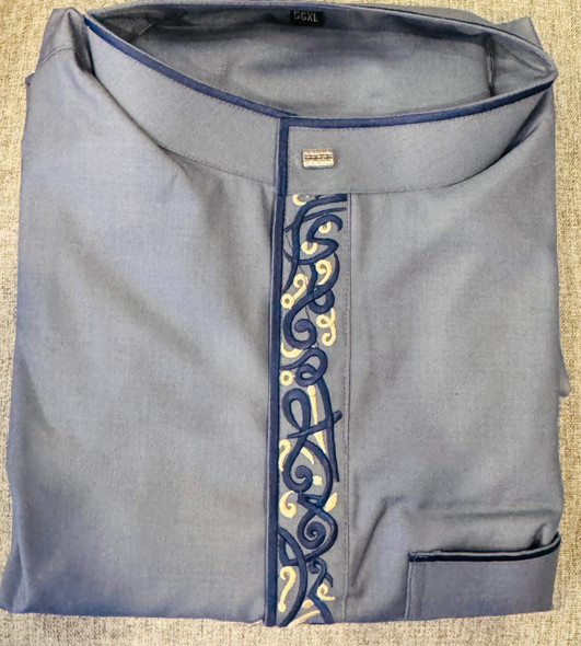 Gown Thobe Men Embroidery Sizes 50 - 60 Assorted Colors