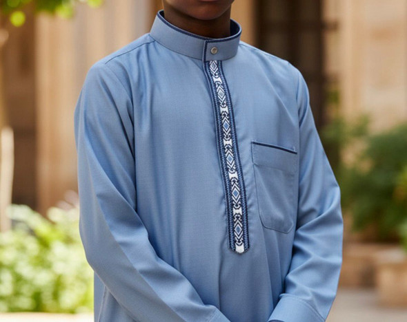 Gown Thobe Boys Embroidery 44 46 48