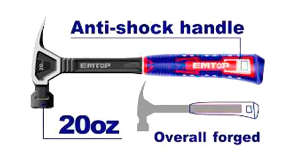 HAMMER CLAW 20oz EMTOP EHAMCH2020