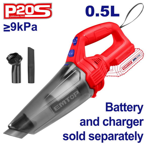 VACUUM CLEANER EMTOP ELVC201261 20V LITHIUM ION