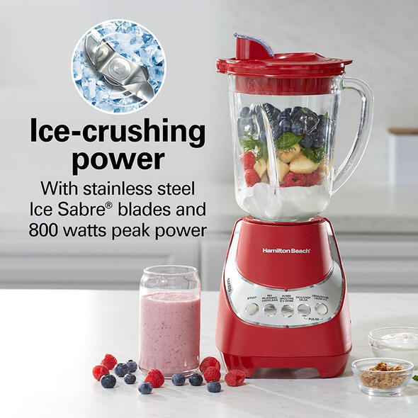 BLENDER HAMILTON BEACH 53531FG GLASS JAR WAVE ACTION