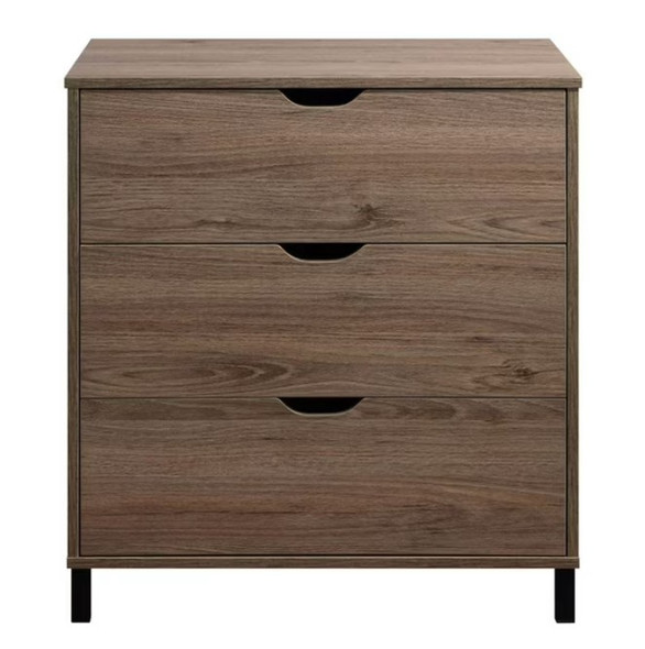 CHEST 3-DRAWER HOMETRENDS HS202010-25 RUSTIC OAK