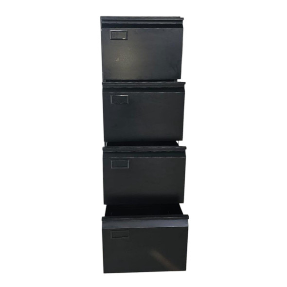 OFFICE CABINET FILING VERTICAL 4 DRAWER SC-V04-2 STEELCRAFT BLACK OFFICE CABINET FILING VERTICAL 4 DRAWER SC-V04-2 STEELCRAFT BLACK