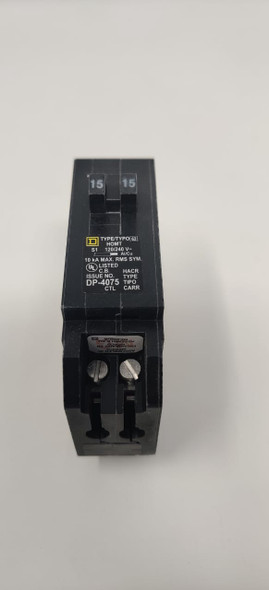 BREAKER 15/15AMPS DUPLEX SQUARE D BREAKER 15/15AMPS DUPLEX SQUARE D