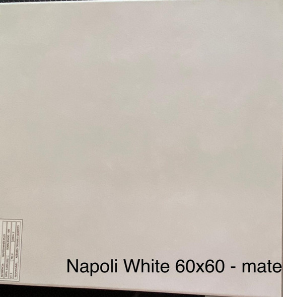 TILE CERAMIC 24X24 (60X60CM) NAPOLI WHITE PLUS
