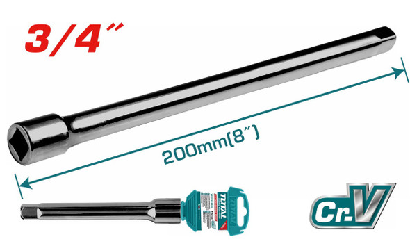 EXTENSION BAR TOTAL 3/4" 8" THEB34081