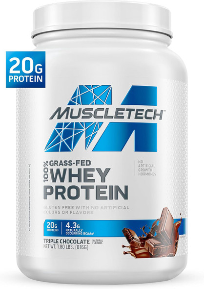 Supplement Muscletech Grass-Fed Whey Protein Powder Vanilla / Chocolate / chocolate 1.8lb