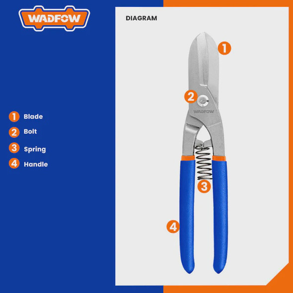 SHEARS 8" TIN SNIP WADFOW WAS5908