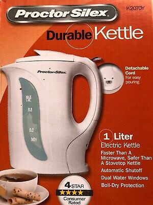 KETTLE PROCTOR SILEX 1L K2070G K2070PS WHITE