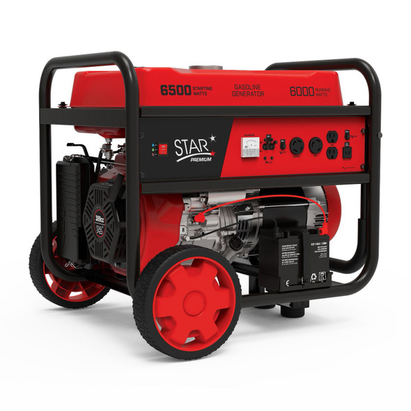 GENERATOR STAR 6000W STP6000E2 PREMIUM RED ELECTRIC
