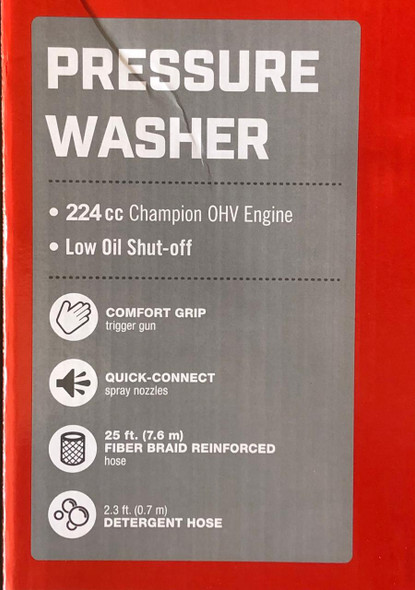 PRESSURE WASHER STAR 3200PSI STP3200 PREMIUM RED