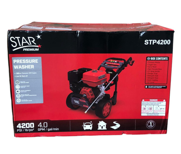 PRESSURE WASHER STAR 4200PSI STP4200 PREMIUM RED