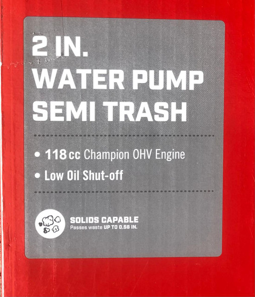 WATER PUMP STAR 2" STP50H PREMIUM RED WATER PUMP STAR 2" STP50H PREMIUM RED
