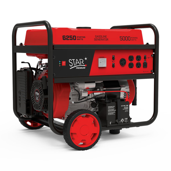 GENERATOR STAR 5000W STP5000EI PREMIUM RED ELECTRIC