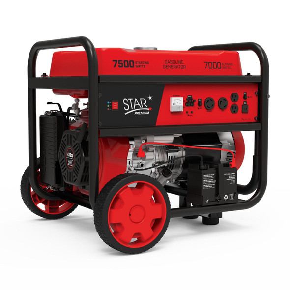 GENERATOR STAR 7500W STP7500E2 PREMIUM RED ELECTRIC