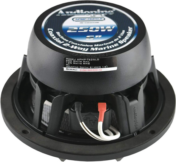 SPEAKER AUDIO PIPE 6.5" APMP-T625LD MARINE COAXIAL CARBON FIBER CONE