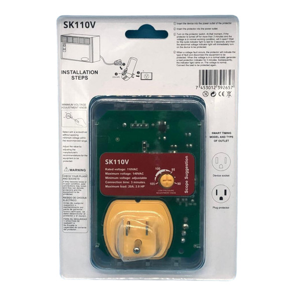 PROTECTOR VOLTAGE STAR SK110V 20A 110V
