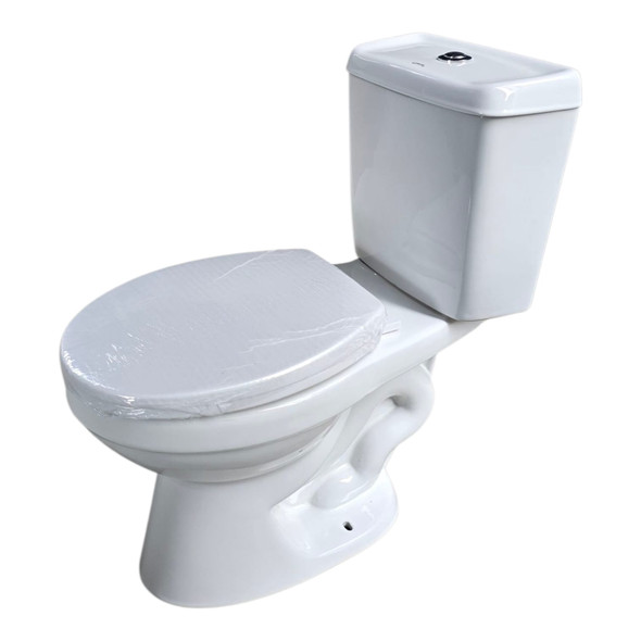 TOILET SET CPTL S TRAP ROUND CLOSED COUPLED WHITE BUTTON DUAL FLUSH GNT-H660