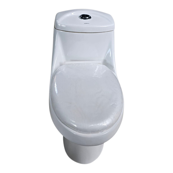 TOILET SET CPTL 1PC S TRAP ELONGATED CLOSED COUPLED WHITE BUTTON DUAL FLUSH GNT-A132