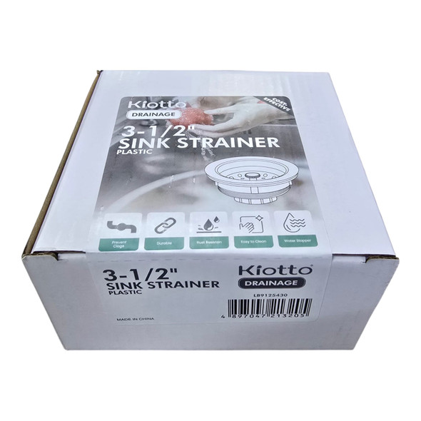 SINK WASTE KIOTTO 3 1/2" PLASTIC LB9125430 SINK WASTE KIOTTO 3 1/2" PLASTIC LB9125430