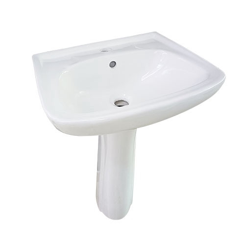 SINK WARE W/PEDESTAL WHITE LARGE 1 HOLE CPTL GNN-C307