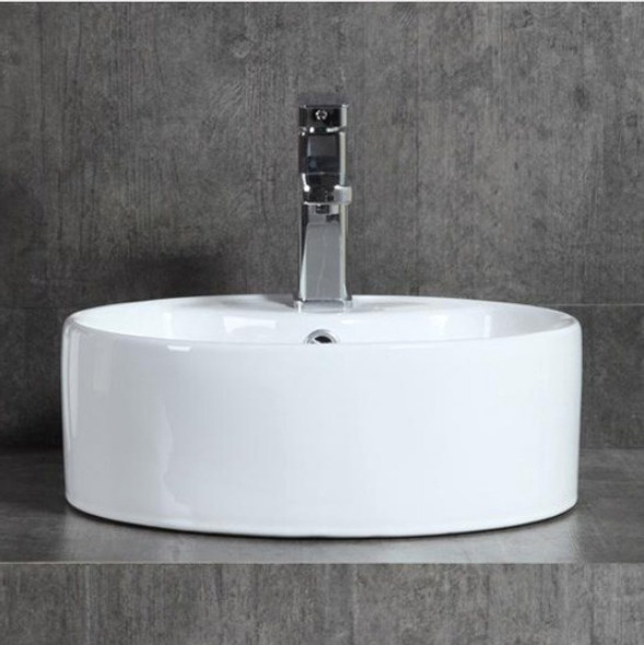 SINK WARE VESSEL KIOTTO ROUND 18" WHITE 460X155MM GNN-T005R SINK WARE VESSEL KIOTTO ROUND 18" WHITE 460X155MM GNN-T005R