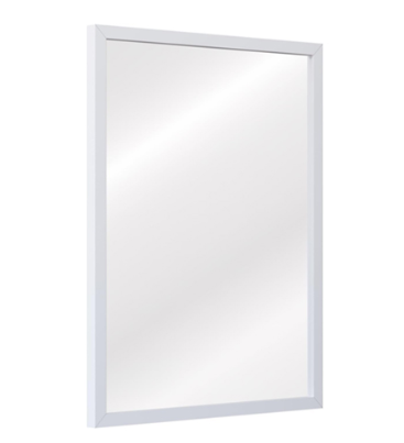 BATHROOM MIRROR WOLLATON WHITE PU FRAME 31.5"X23.6" GNM-MRWF08060