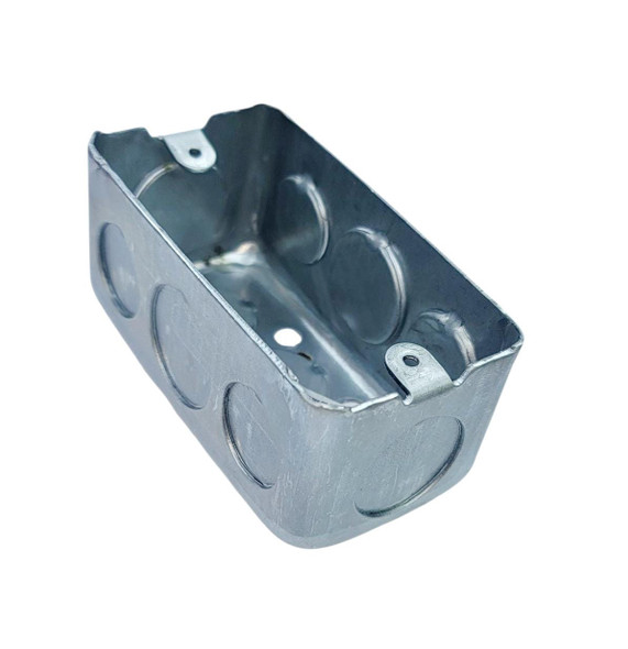 BASE METAL 2" X 4" 20/25MM KNOCKOUT