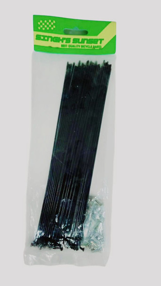 BICYCLE SPOKES 9.5" COLOURED 36PCS PACK 248MM SINGH'S SUNSET
