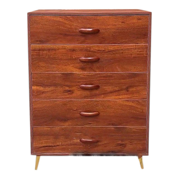 CUPBOARD STORAGE CABINET 340 5 DRAWERS RED