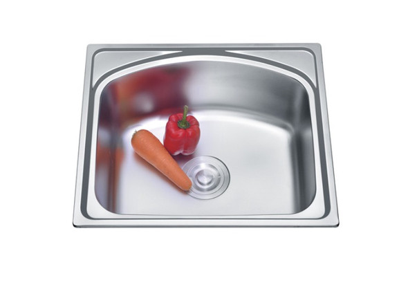 SINK SINGLE BOWL KALIMBA 22G 19-7/16"X17"x 8" GKS-LS5043 NO WASTE