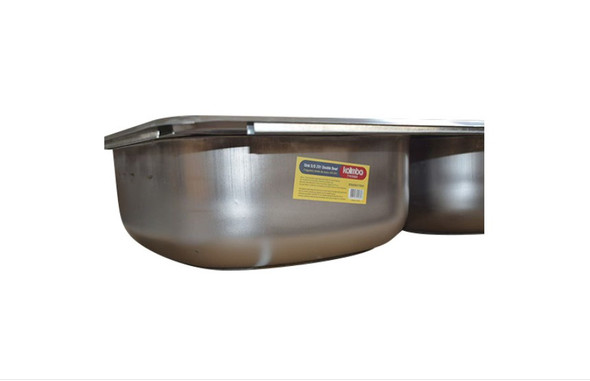 SINK DOUBLE BOWL KALIMBA 22G 33"X22"X6-1/2" GKS-TYK3322 NO WASTE