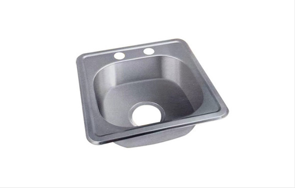 SINK SINGLE BOWL KALIMBA 22G 15"x15"x6" GKS-TYK3838 NO WASTE SINK SINGLE BOWL KALIMBA 22G 15"x15"x6" GKS-TYK3838 NO WASTE