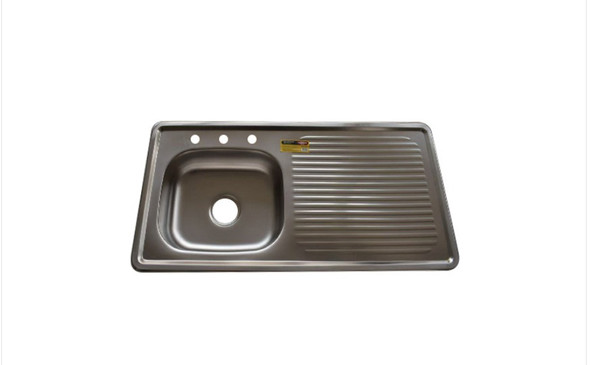 SINK S/BOWL D/DRAIN KALIMBA 22G 1000x500x150MM GKS-TYKM100L NO WASTE SINK S/BOWL D/DRAIN KALIMBA 22G 1000x500x150MM GKS-TYKM100L NO WASTE