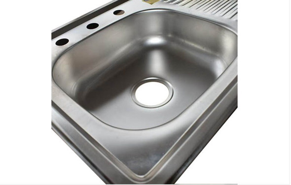 SINK S/BOWL S/DRAIN KALIMBA 22G 1000x500x150MM GKS-TYKM100L NO WASTE