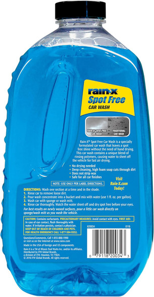 RAIN-X SPOT FREE CAR WASH 48FL OZ 1.42L