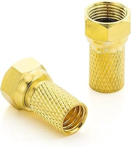 F CONNECTOR RG6 DB-NF-56G 2PCS PACK