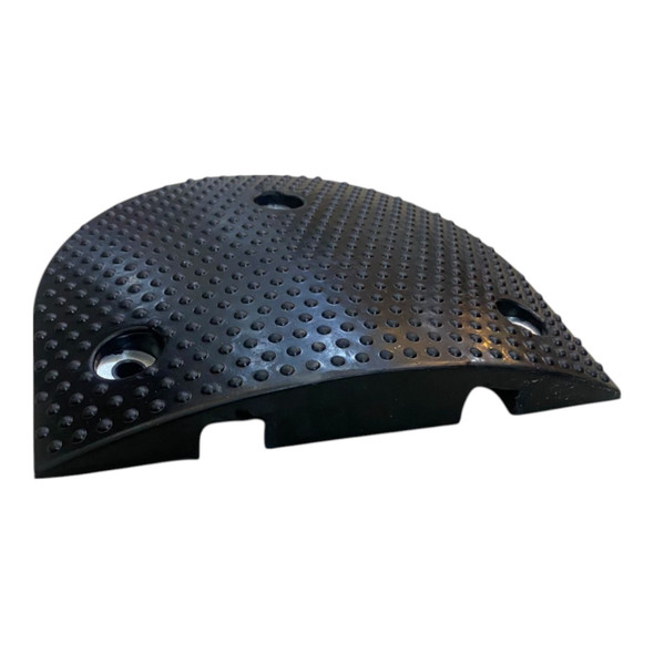 SPEED BUMP END CAP 1PC RUBBER BLACK 10" X 12" X 1 3/4" WOTECT HSJ-SBR2530-EC SOLD EACH