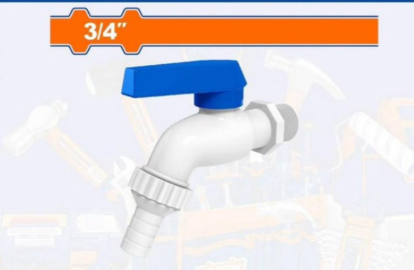 BIB CORK 3/4" PVC LEVER WADFOW WZD9904