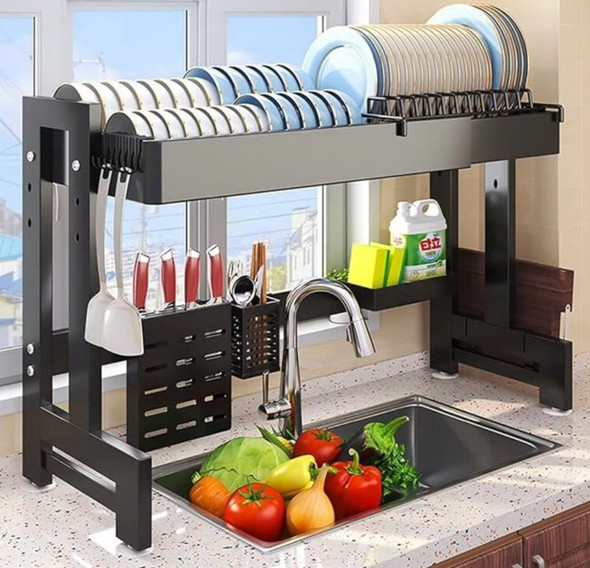 DISH RACK OVER SINK METAL BLACK A15-014H PIN PIN FAMILY DISH RACK OVER SINK METAL BLACK A15-014H PIN PIN FAMILY