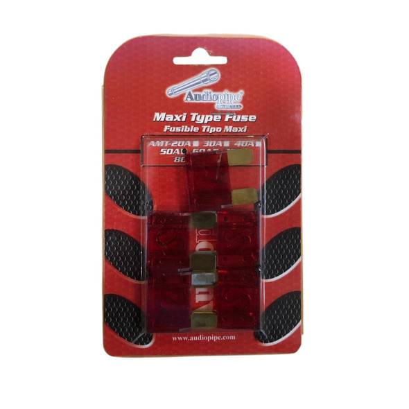 FUSE CAR 50 AMP AMT-50A MAXI BLADE AUDIO PIPE SOLD 5PCS PACK