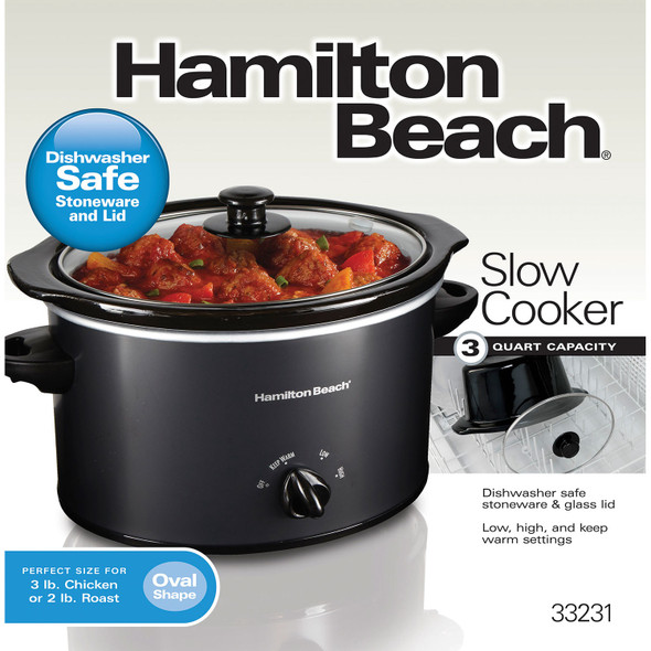 SLOW COOKER HAMILTON BEACH 33231 3QT
