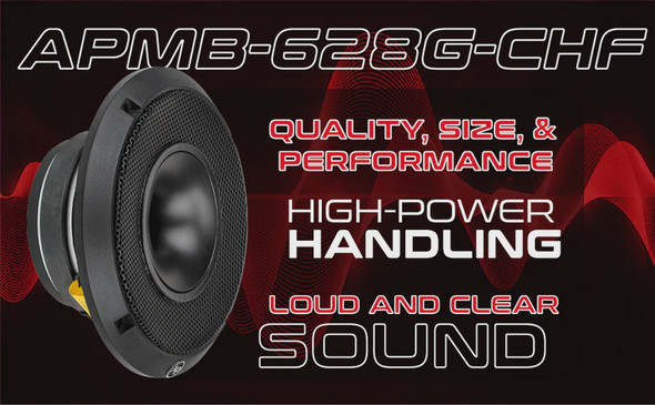 SPEAKER AUDIO PIPE 6" APMB-628G-CHF WITH HORN SOLD EACH