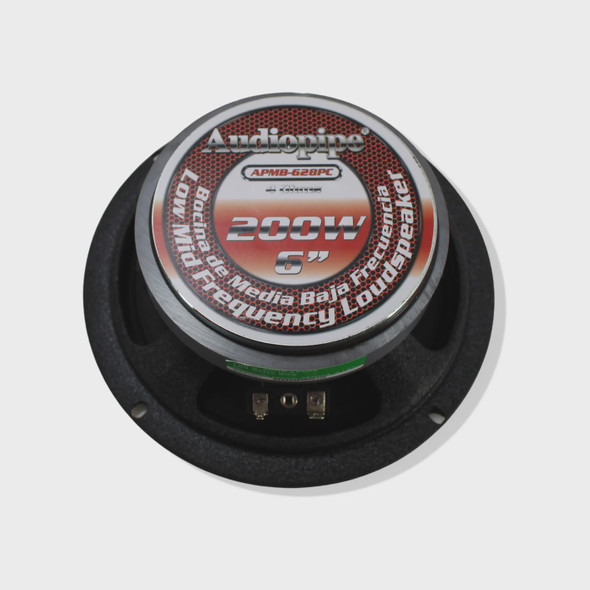 SPEAKER AUDIO PIPE 6" APMB-628PC BLACK SOLD EACH